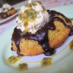 Passionfruit chocolate cakes