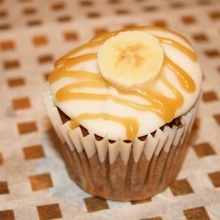 banoffee cupcakes cream cheese icing