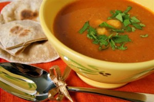 Spicy Chickpea Soup – Quick, Easy, Store Cupboard Ingredients