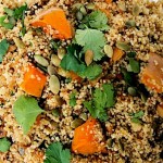 Couscous with dried apricots and butternut squash