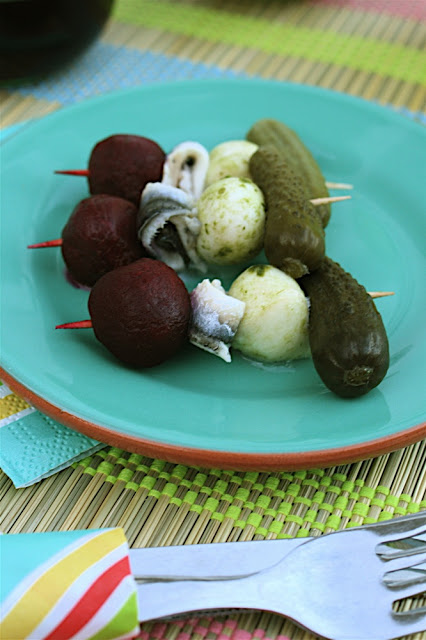 easy tapas beetroot bocquerones