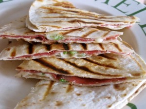 Beef Quesadillas with bresaola