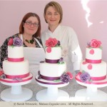 Peggy Porschen Academy March 2011: Sarah Trivuncic (left) writer of Maison Cupcake with Peggy Porschen (right)