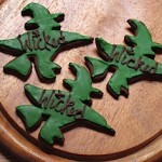 Wicked Witch Cookies with Green Icing