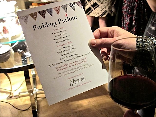 Athenaeum Pudding Parlour menu