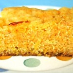 Orange Saffron Polenta Cake