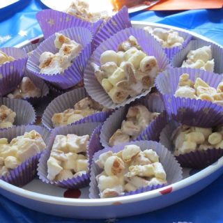 White chocolate rocky road