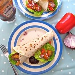 Turkey Wraps with Barbecue Sauce - Quick Easy Lunch Recipe