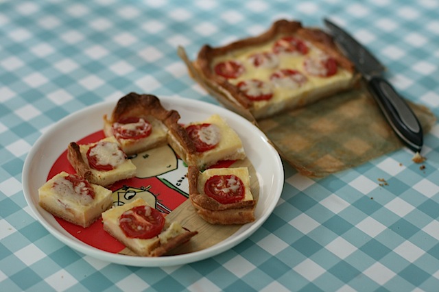 Boursin Quiche with Tomato