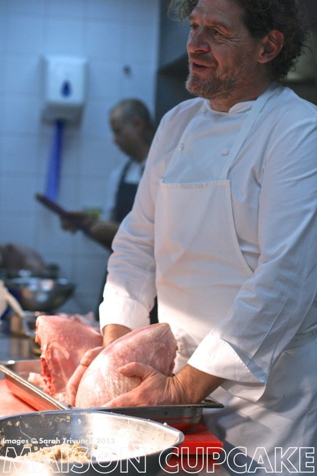 Marco Pierre White stuffs his turkey | development.maisoncupcake.com See how chef Marco Pierre White prep his roast turkey at development.maisoncupcake.com #thanksgiving #christmas 