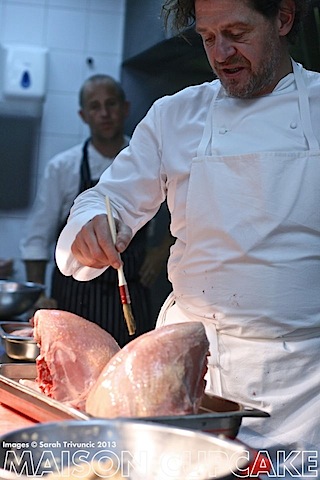 Marco Pierre White stuffs his turkey | development.maisoncupcake.com See how chef Marco Pierre White prep his roast turkey at development.maisoncupcake.com #thanksgiving #christmas 