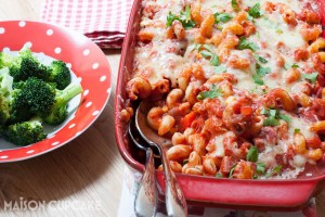 Ham Vegetable Pasta Bake