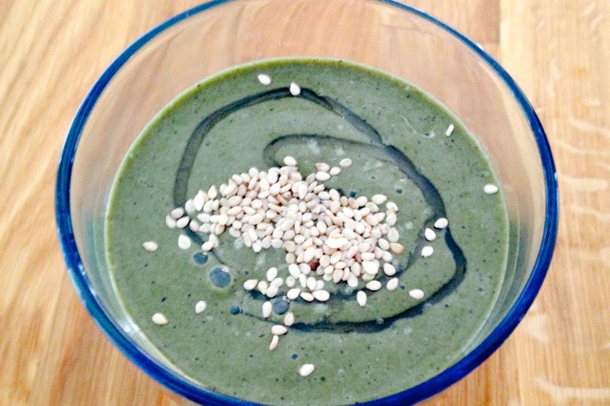 Cavolo Nero Banana Smoothie with Frozen Banana Vitamix Recipe