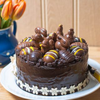 Easter Chocolate Praline Layer Cake