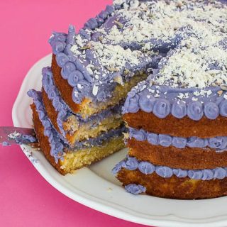 Lavender Cake with White Chocolate