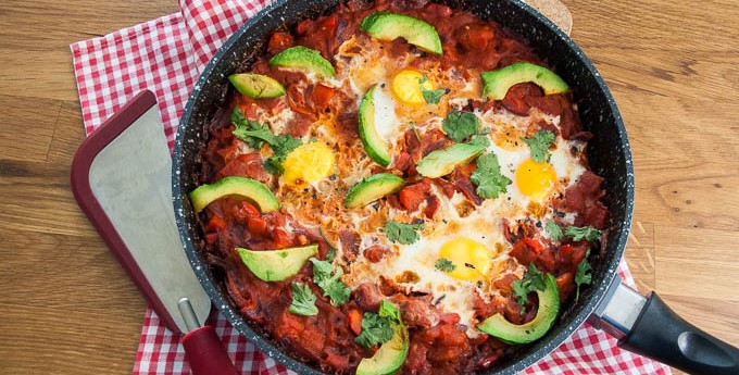 Baked Eggs with Avocado
