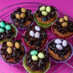 Chocolate Easter Cupcakes with Mini Egg Nests