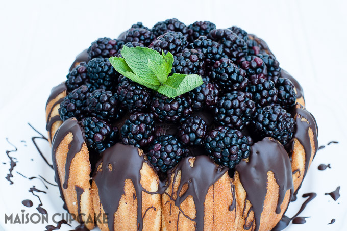 How to make Chocolate Blackberry Charlotte Dessert easy showstopper bombe with quark mousse See step by step photos at development.maisoncupcake.com