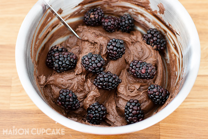 How to make Chocolate Blackberry Charlotte Dessert easy showstopper bombe with quark mousse See step by step photos at development.maisoncupcake.com