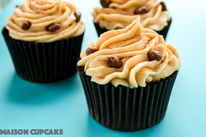 Dulce de leche cupcakes with Daim bar pieces via @maisoncupcake at development.maisoncupcake.com