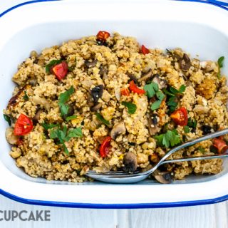 Garlic mushroom couscous in Redmond Multicooker finished recipe at development.maisoncupcake.com