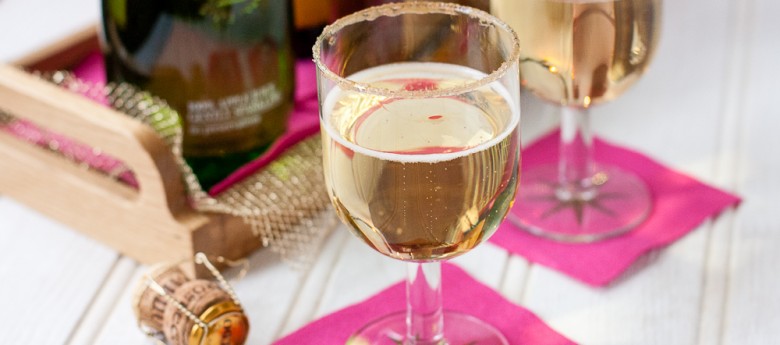 Prosecco Cocktail with Appletiser and Brandy