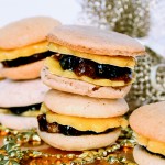Mince Pie Macarons with Marzipan
