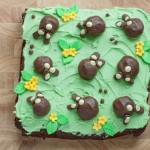 Easter Chocolate Bunny Bum Cake Step by Step pics