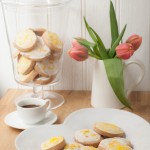 Slice and bake cookies with lemon icing - so easy to make - keep the dough in the fridge or freezer and bake a few at a time. Decorated with instant royal icing flavoured with lemon juice