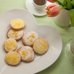 Slice and bake lemon cookies with lemon icing - so easy to make - keep the dough in the fridge or freezer and bake a few at a time. Decorated with instant royal icing flavoured with lemon juice