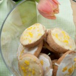 Slice and bake cookies with lemon icing - so easy to make - keep the dough in the fridge or freezer and bake a few at a time. Decorated with instant royal icing flavoured with lemon juice