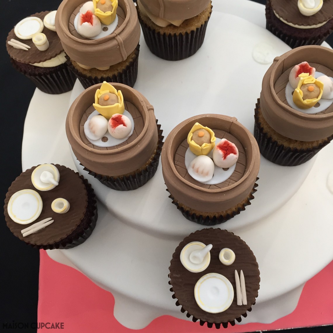 Dim sum basket cupcakes by Natalie Chow