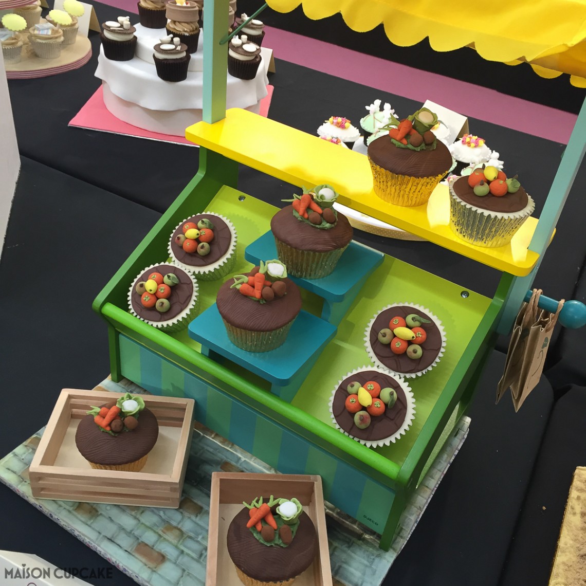Vegetable Stall Cupcakes by Lisa Williams