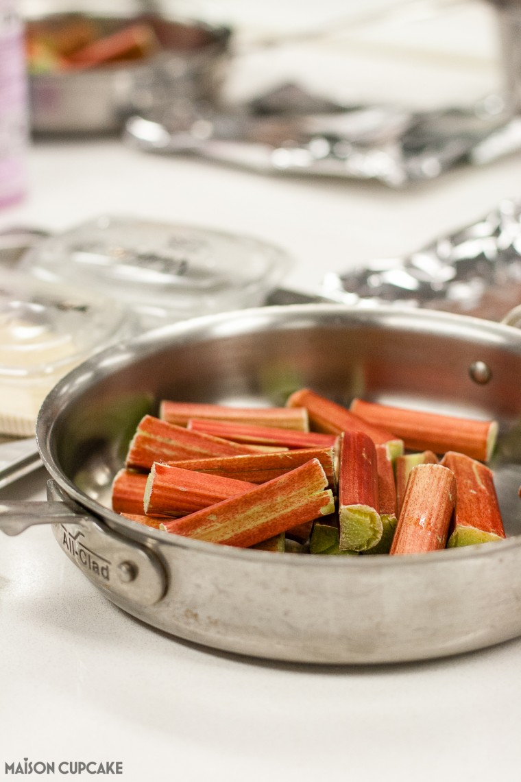 Easy rhubarb chocolate dessert recipe by Paul A Young at Le Cordon Bleu London