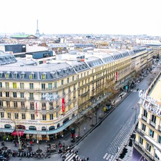 Galeries Lafayettes has the best free view in Paris!