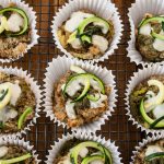 Pesto courgette muffins - recipe using spiralizer although you can sub with grated courgette if you don't have a spiralizer