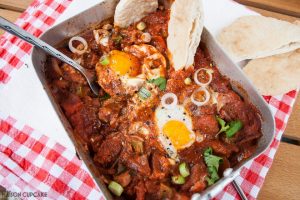 Campfire Shakshuka: Spicy Barbecued Egg and Bacon Mess