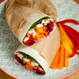 Eat the rainbow with these spicy chicken burrito wraps - original recipe with step by step photos how to make the perfect wrap