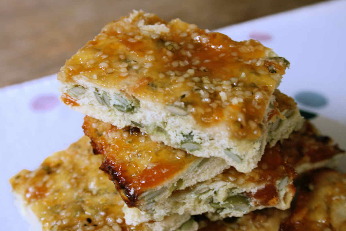 Gluten Free Hemp and Pumpkin Seed Bars