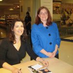 Sarah Trivuncic, writer of Maison Cupcake meeting Nigella Lawson at the Nigella Express book signing event at John Lewis Oxford Street 2009